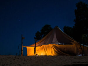 Mobile tent in Jaisalmer